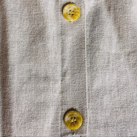 Vintage embroidered classic elements linen shirt jacket xl - Picture 5 of 9